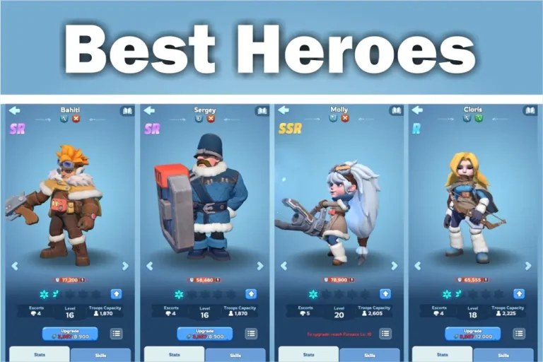 Whiteout Survival Best Heroes [Tier List ]